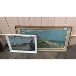 Two oil on board paintings by G J Carruthers,