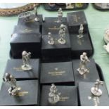 Fourteen boxed Royal Hampshire white metal figurines