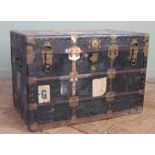 A vintage travelling trunk