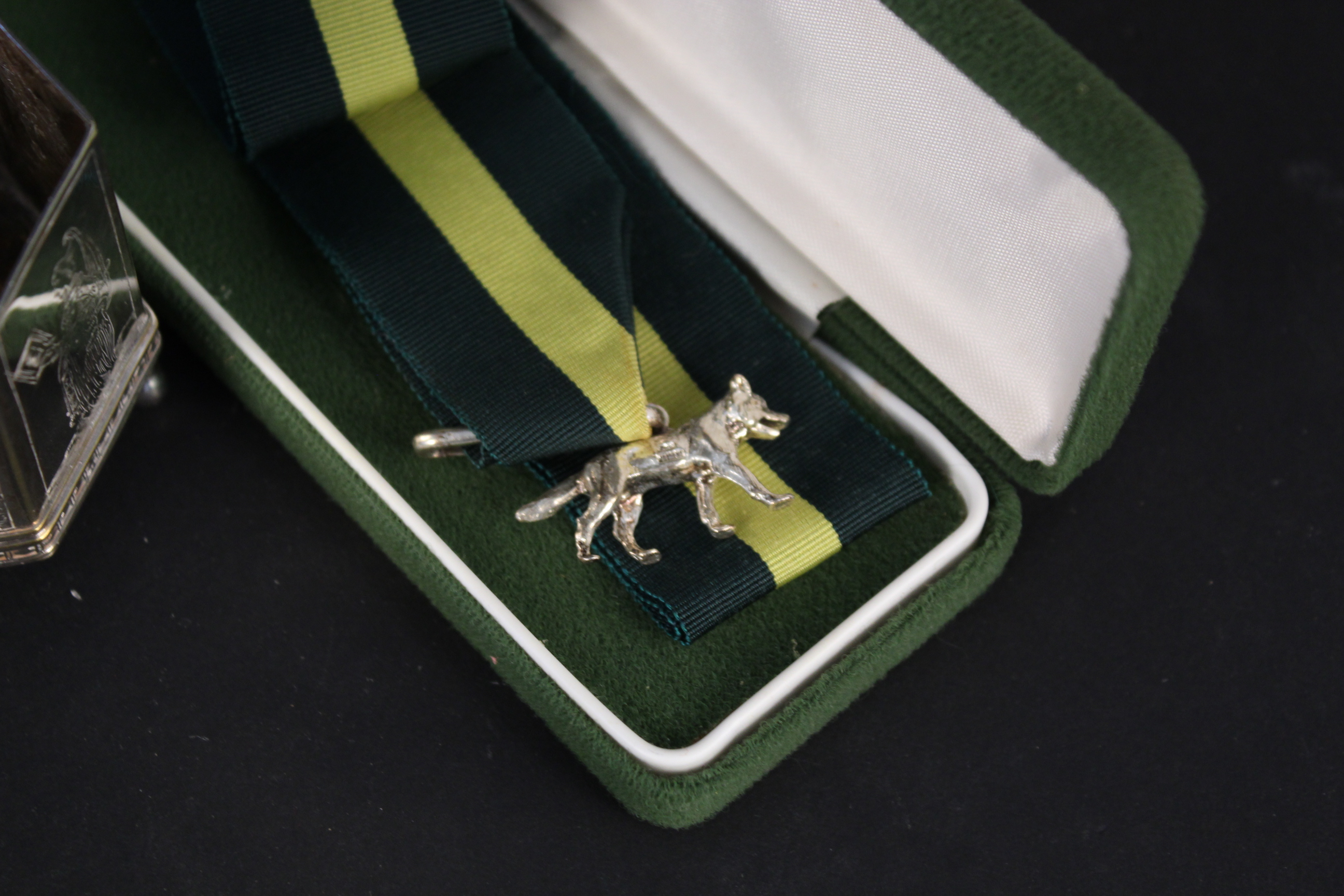 A mixed lot of silver and silver plate including silver mounted blotter, silver model of a bicycle, - Image 2 of 3