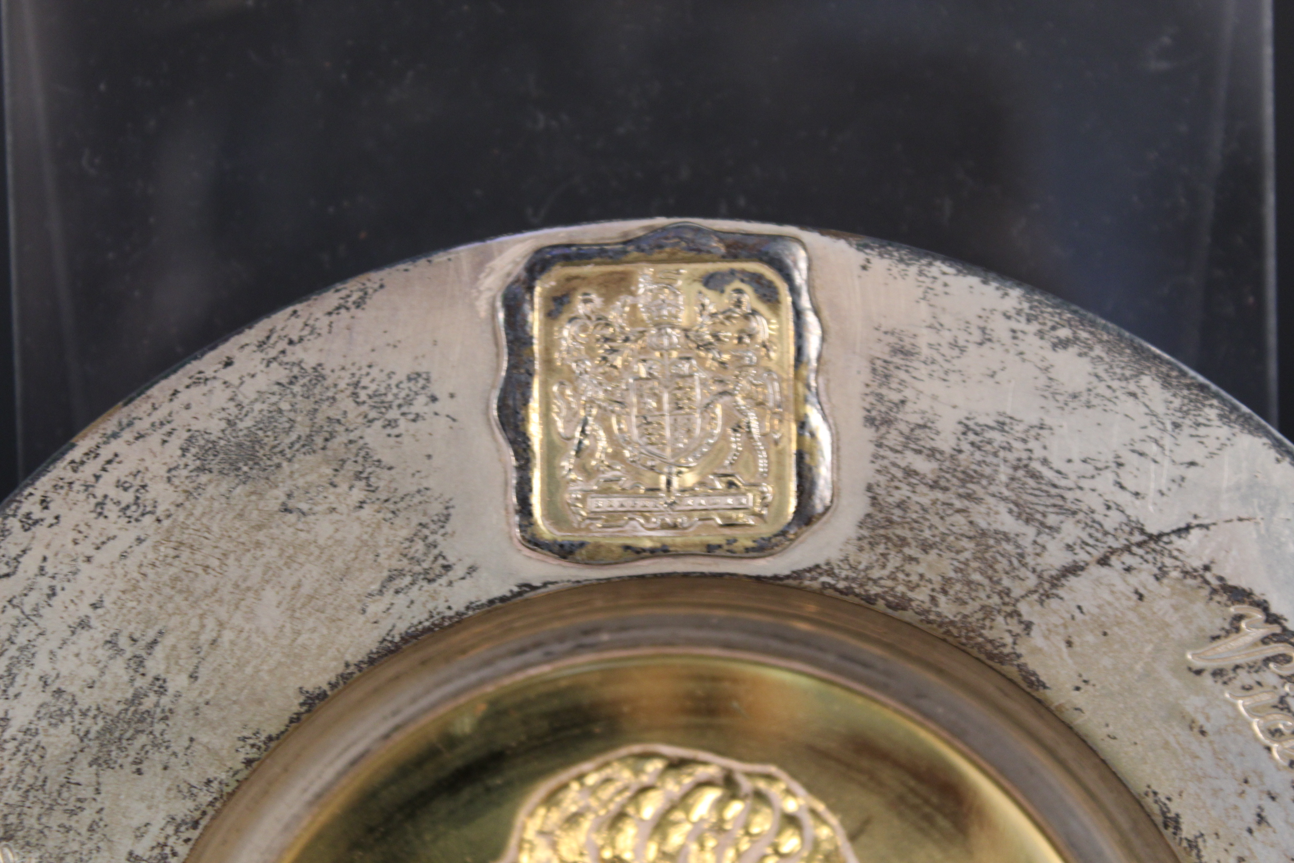 A silver Armada dish entitled to reverse ''The Quarter Centenary Armada Dish'' with the image of - Image 2 of 3