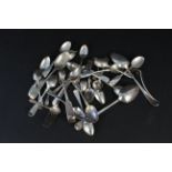 A large collection of various silver cutlery (most pieces are as found),