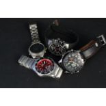 Four various gents wristwatches including Accurist Skymaster,