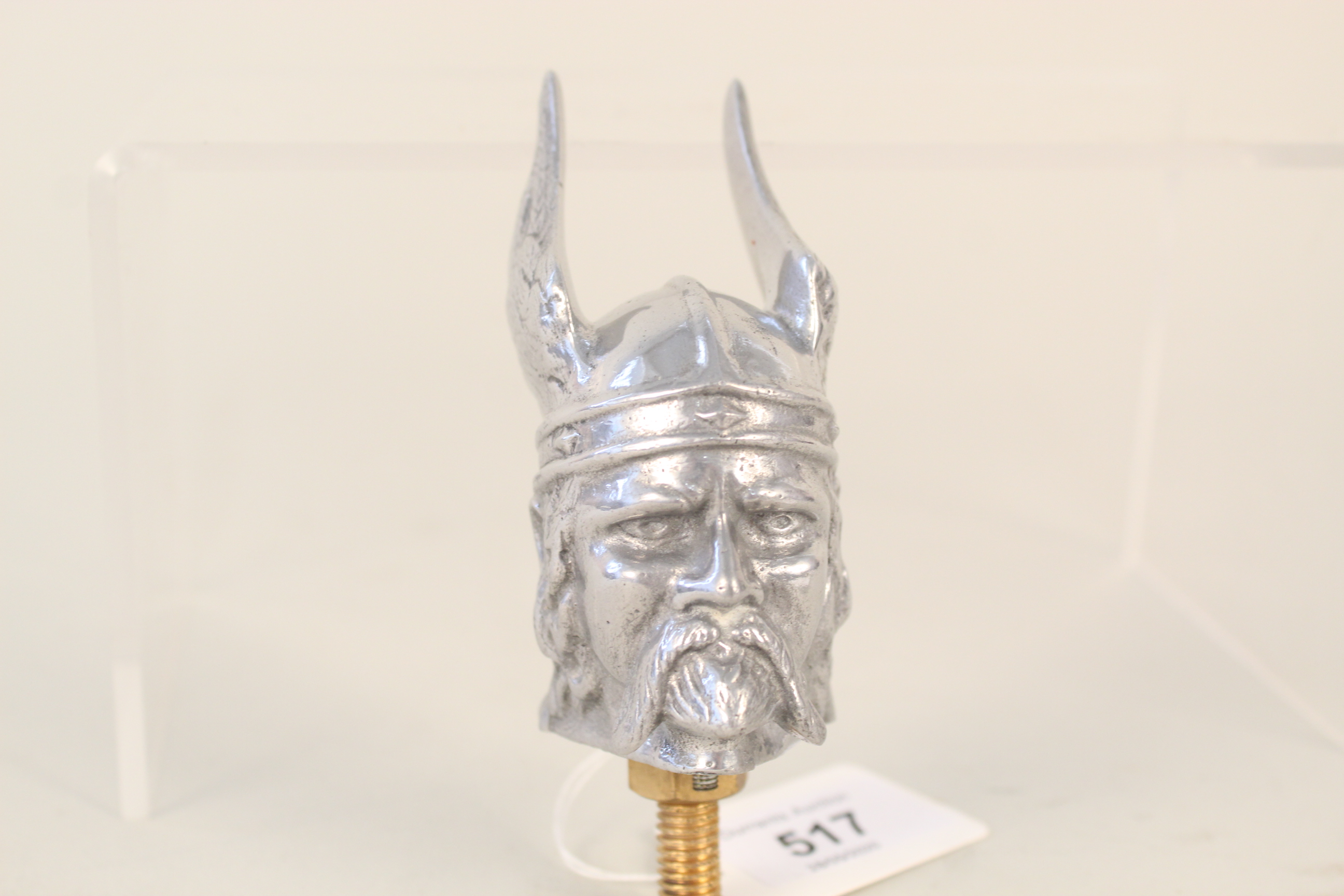 A Rover Viking head mascot