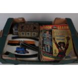 Vintage Hornby Thomas the Tank Engine with track and carriages etc together with a selection of