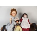 Three vintage dolls,