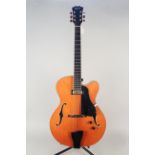 Ozark solid maple semi-acoustic guitar in original hard case