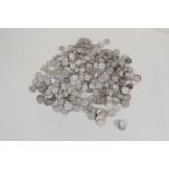 A bag of silver three penny pieces, mostly post 1920,