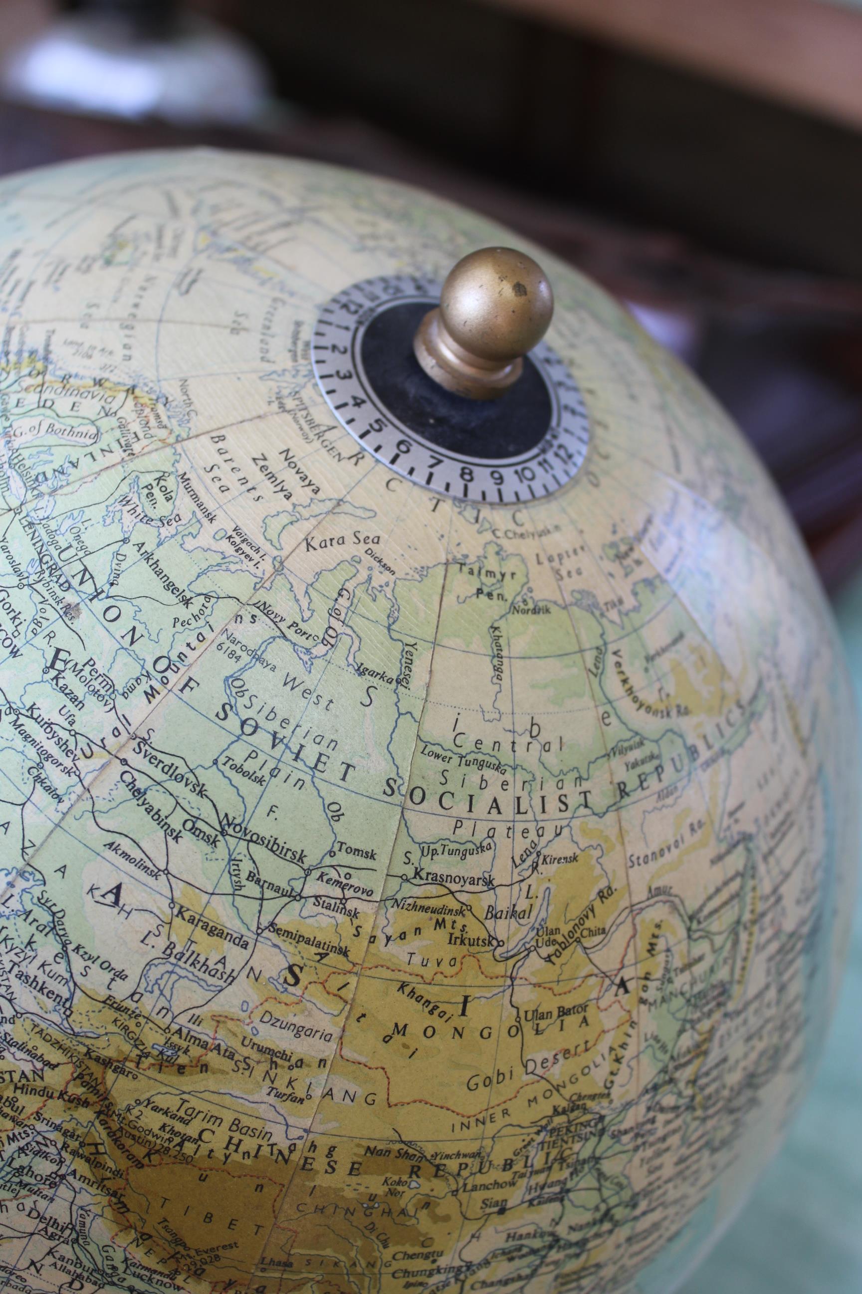 A Philips 10" terrestrial globe, - Image 6 of 6