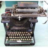 An antique Remington 'Querty' typewriter