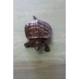 A small bronze of a tortoise,