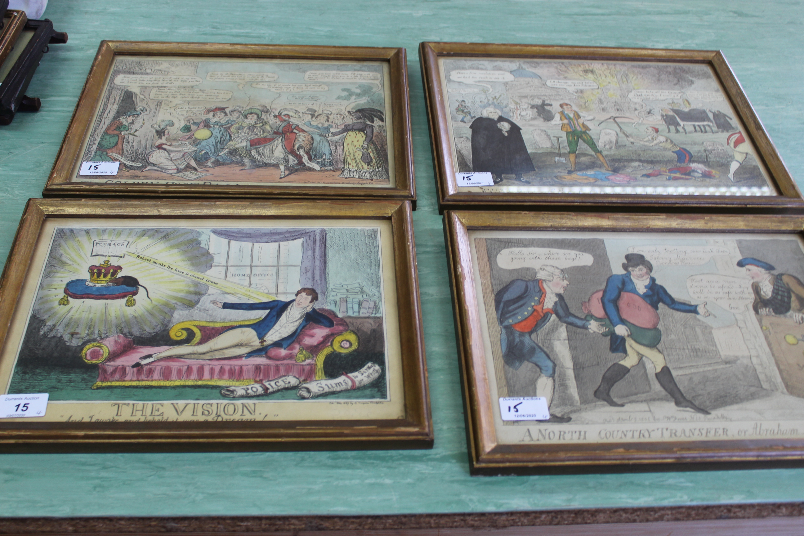 Four early 18th Century satirical political prints