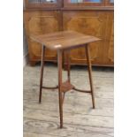 An Edwardian mahogany inlaid occasional table