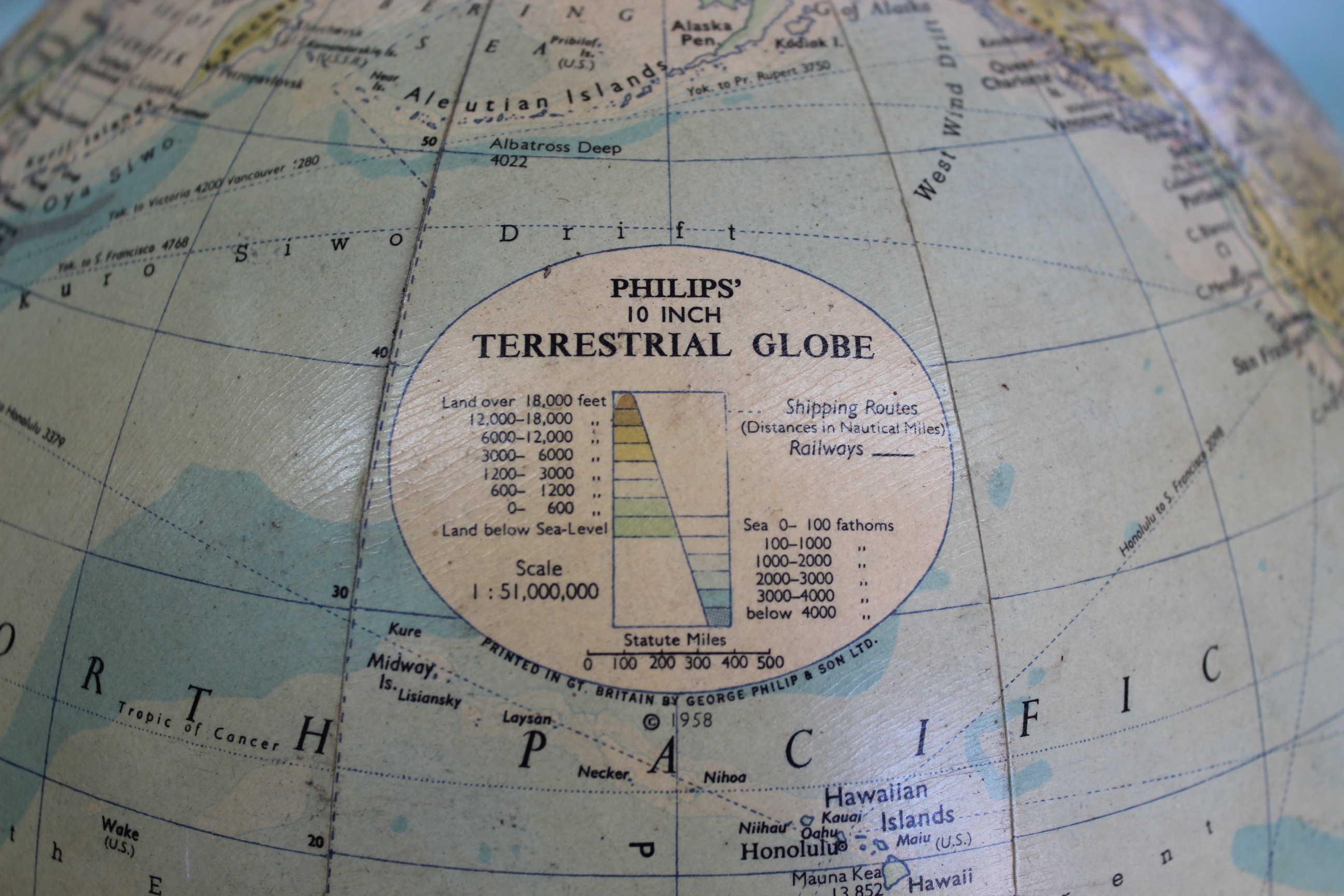 A Philips 10" terrestrial globe, - Image 2 of 6