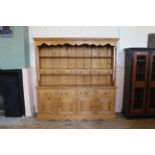 A large pine Welsh dresser,