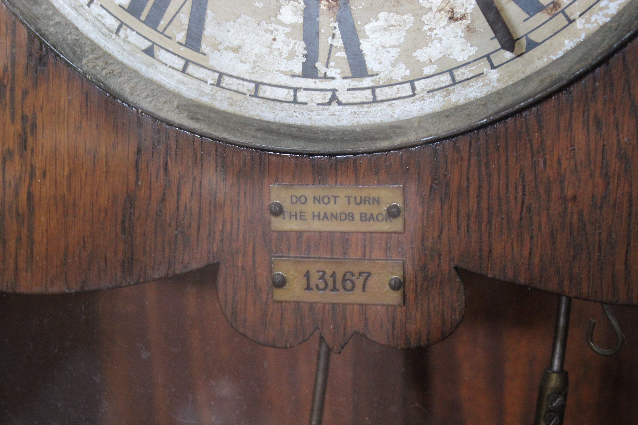 An oak cased clocking in machine 'The Glenhill-Brook' by Time Recorders Ltd - Image 4 of 4