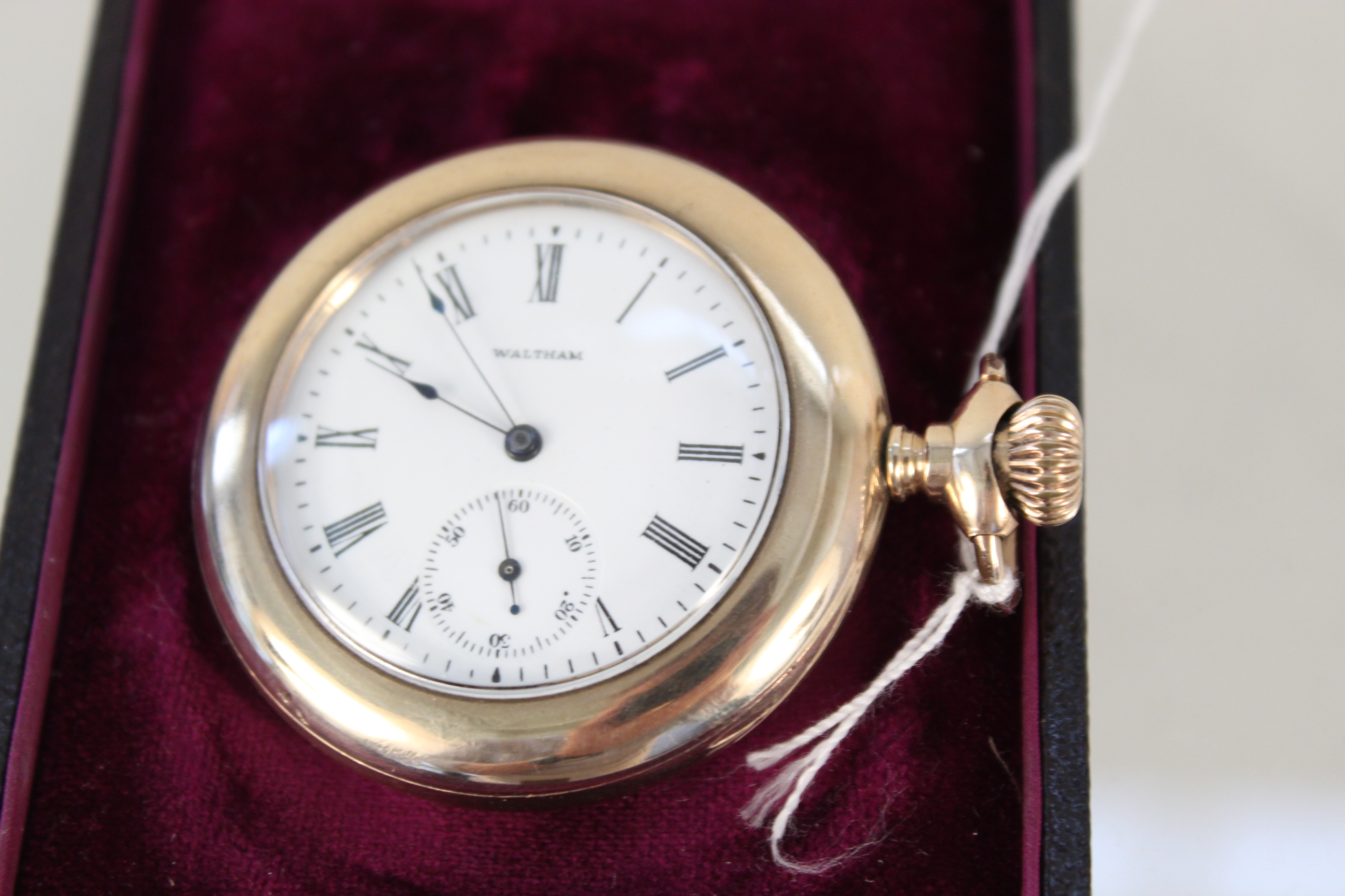 A Waltham gold plated pocket watch with sub dial - Image 4 of 5