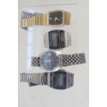 Two Seiko digital quartz watches,