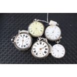 Five assorted pocket watches