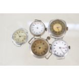 Five assorted Trench wristwatches