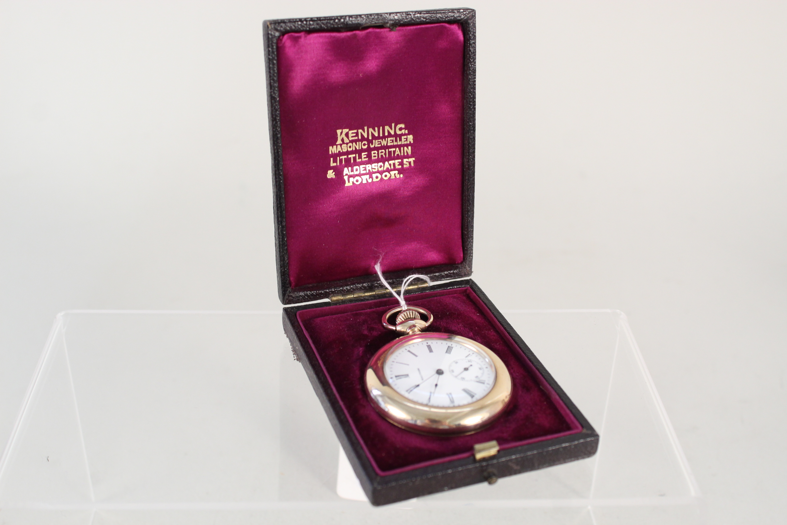 A Waltham gold plated pocket watch with sub dial - Image 2 of 5