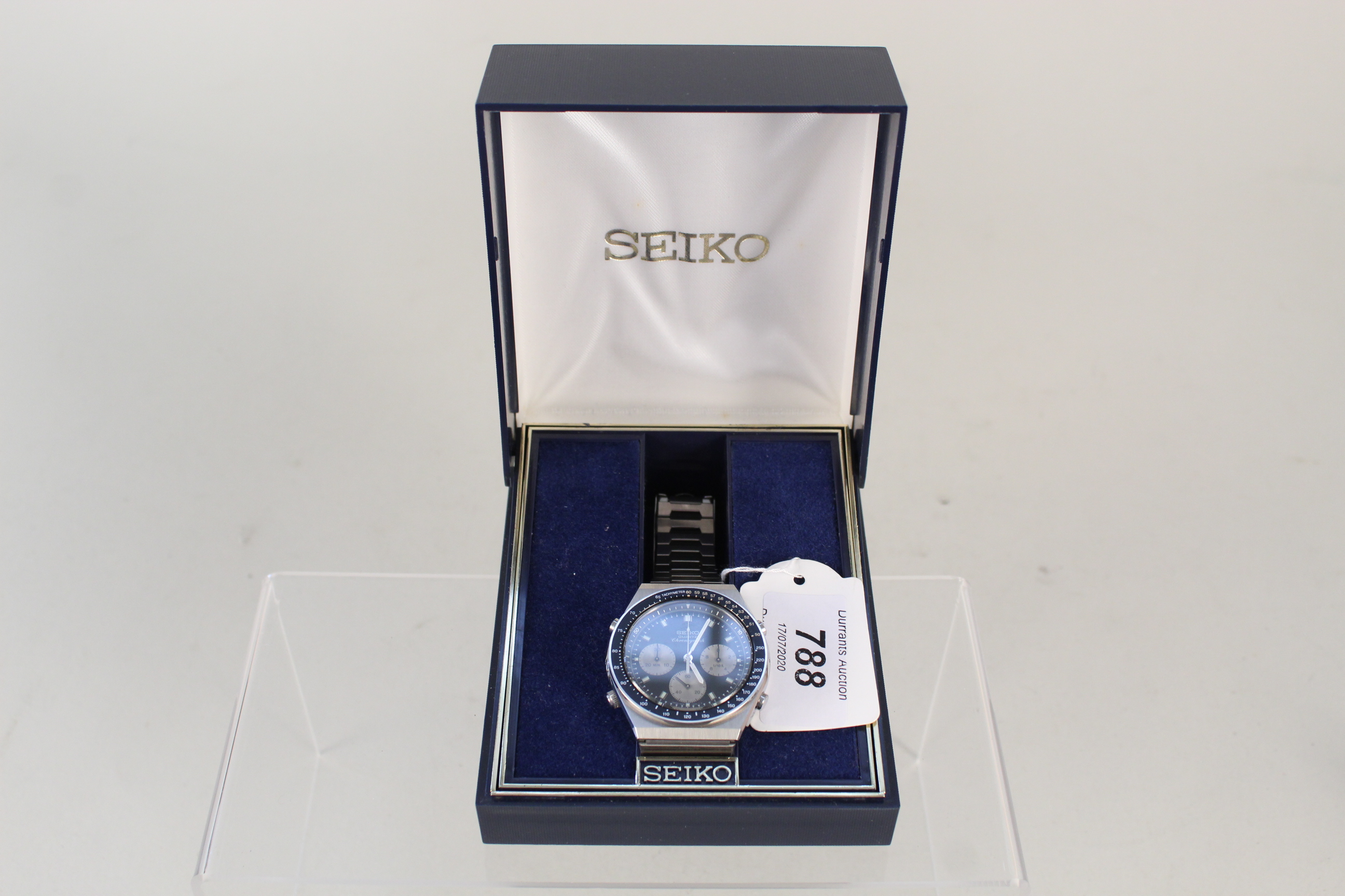 A Seiko quartz chronograph watch, 7A28-703B numbers, - Image 6 of 6