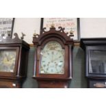 An early 19th Century mahogany long case clock with 8 day movement,