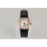 A gents J W Benson 9ct gold wristwatch