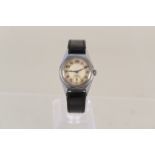 A 1950's stainless steel Zenith mid size wristwatch