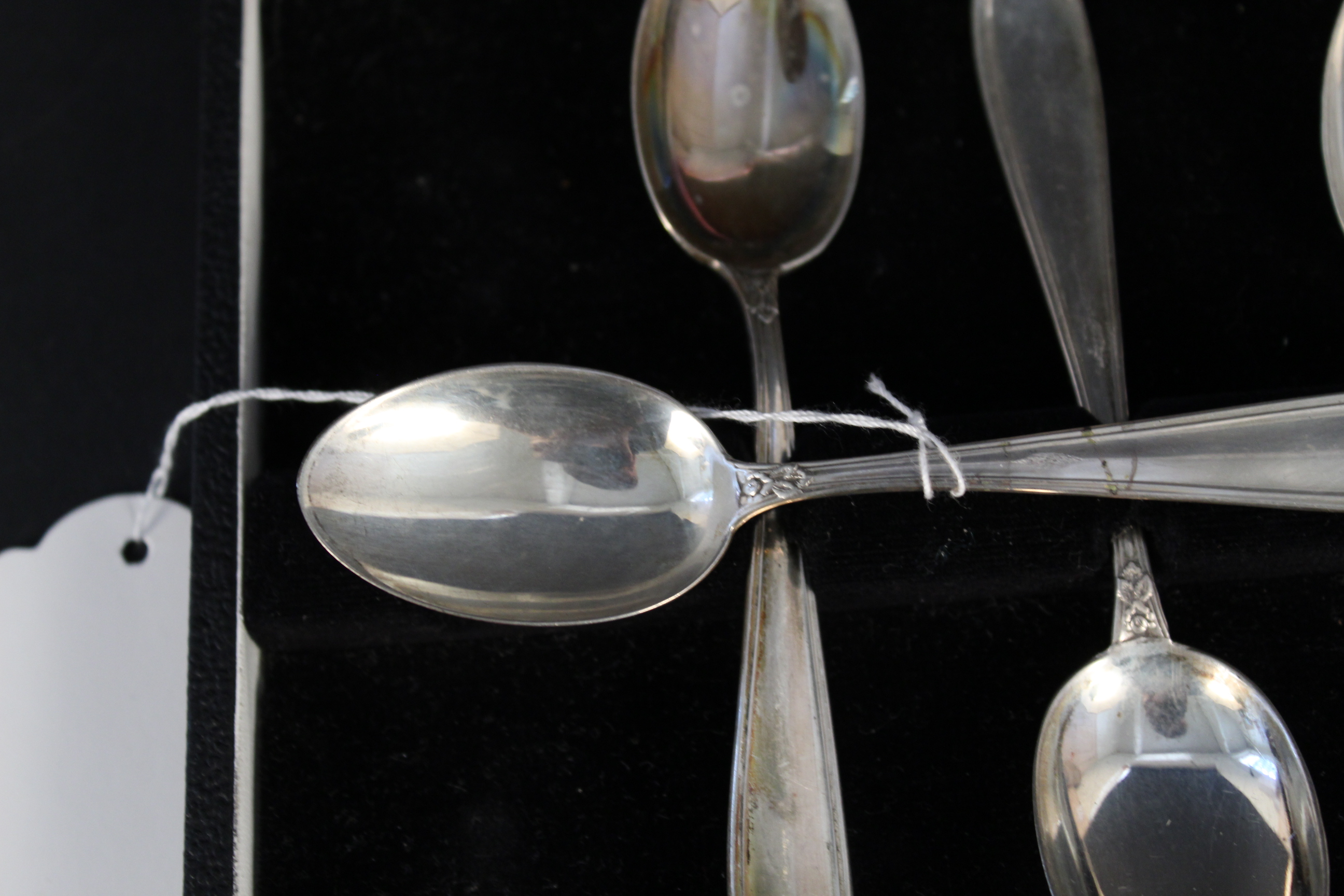 Cased Russian spoons (set of six), - Image 2 of 3