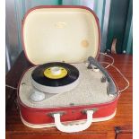 A 1950's portable Fidelity record player.