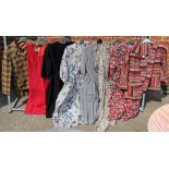 A mixed lot of lady's vintage clothing including a jacket,