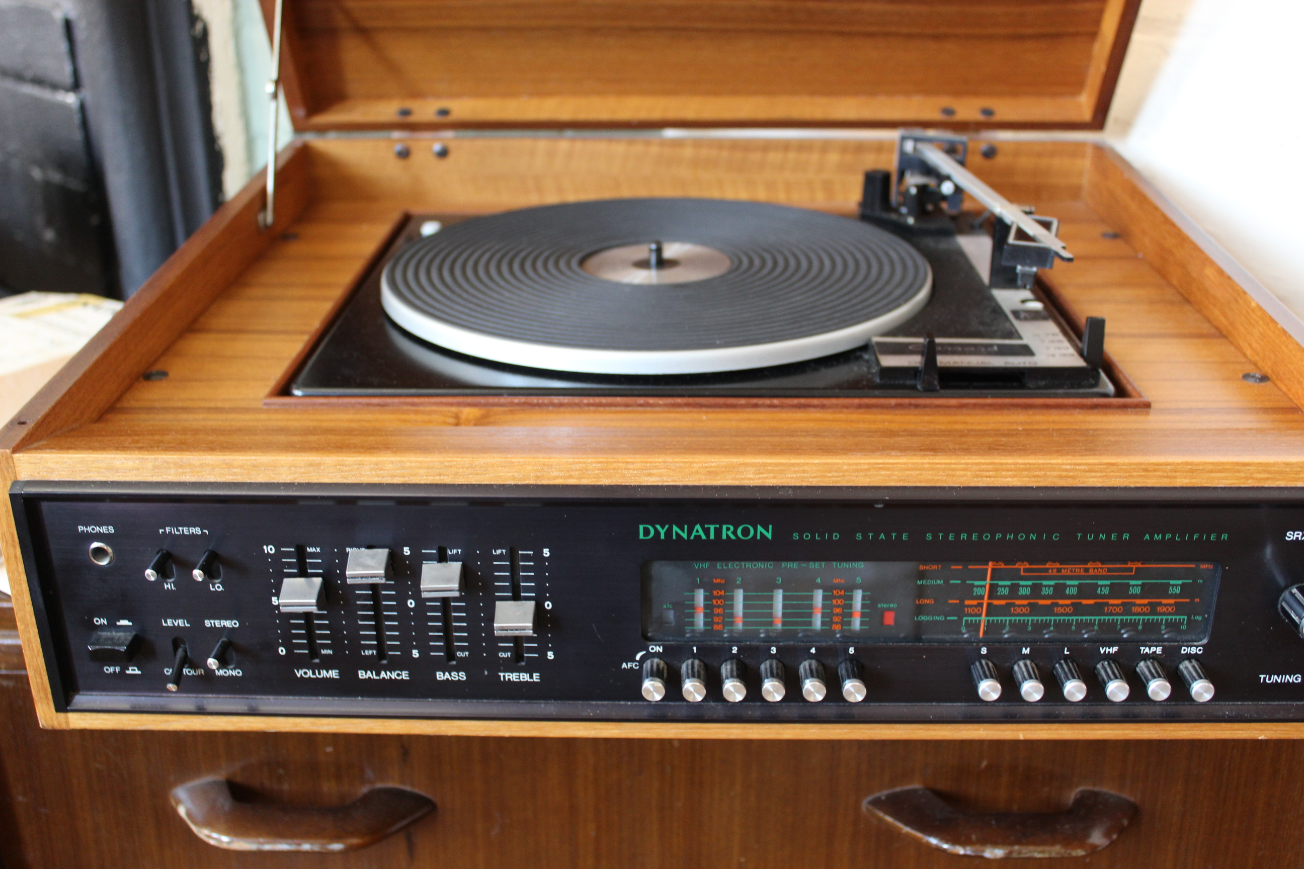 A Garrard turntable, Dynatron amp and speakers. - Image 2 of 2