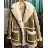 A lady's sheepskin jacket by Ridleys,