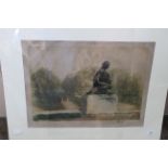An aquatint depicting a park scene by Victor Mignot (1872-1944) No.