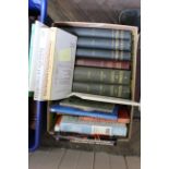 A box of books with topographical interest including Old and New Edinburgh by Grant (three volumes)