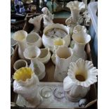 A box of collectors Belleek china,