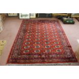 A Bokhara wool rug,