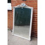 A late 19th Century painted overmantel mirror