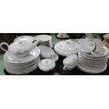 A sixty piece part dinner and tea service by KPM Germany,