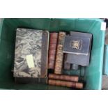 A box of Victorian volumes including three volumes by Albert Smith,