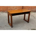 A child's oak desk