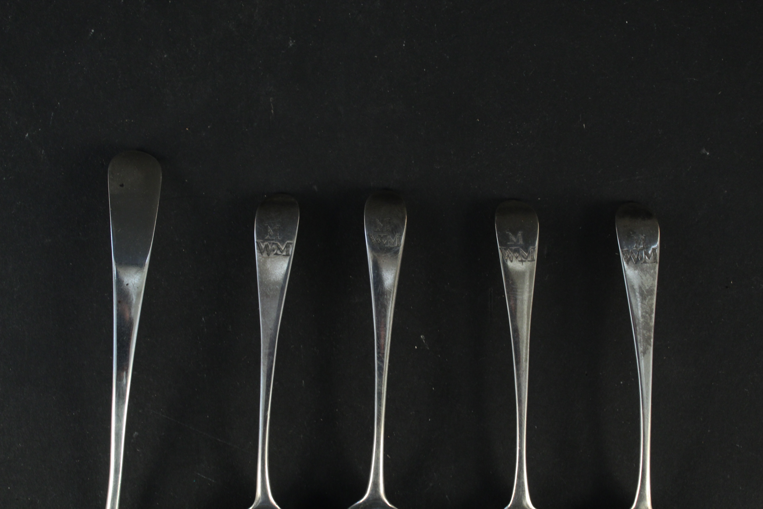 Four Georgian silver teaspoons by Peter, Anne & William Bateman, London 1803, - Image 3 of 3