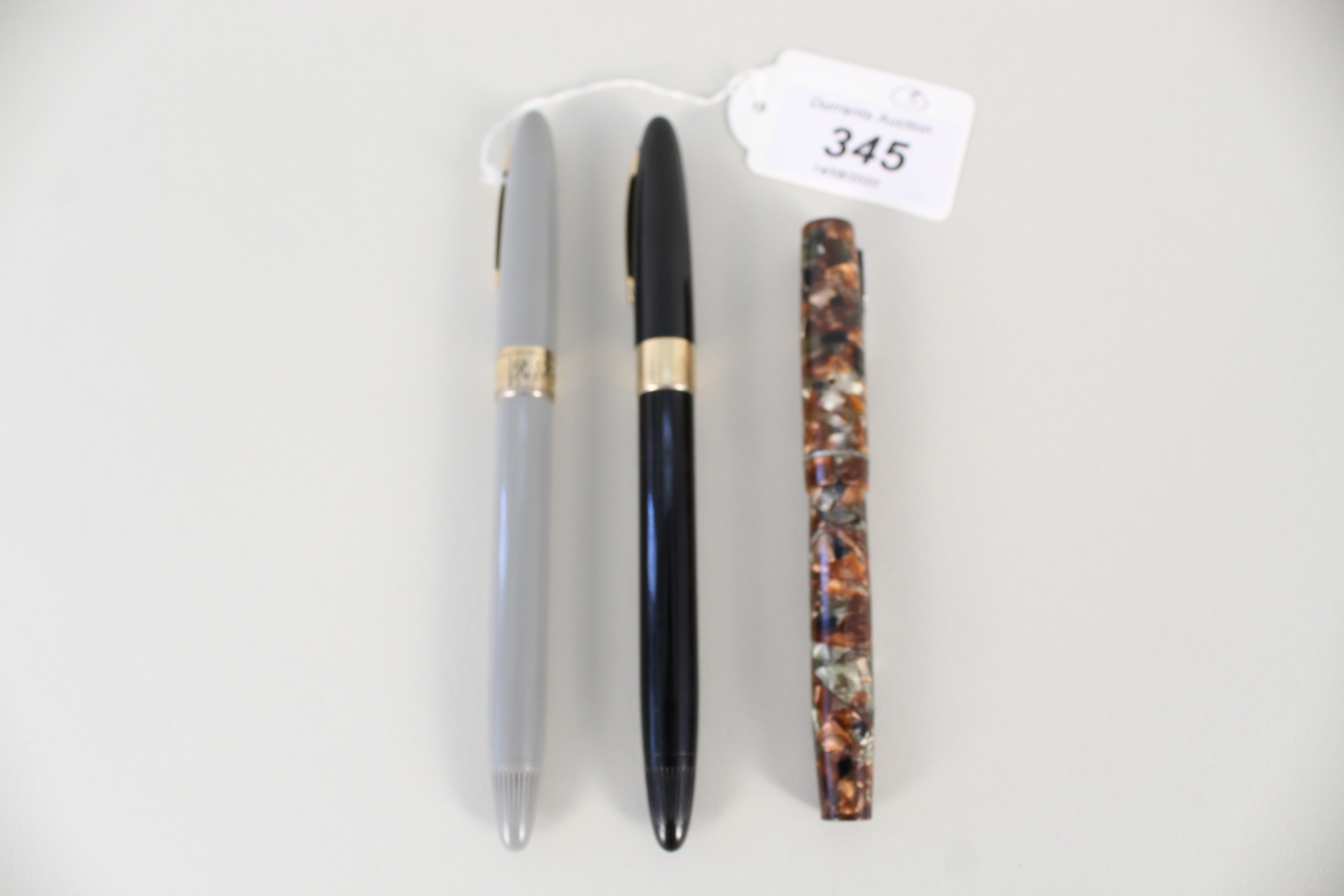 Two Sheaffer "Made in Australia" ink pens with 14ct gold nib together with the "Jackdaw"