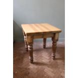 A 19th Century farmhouse table with later added top (as found)