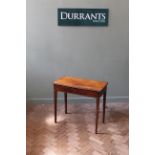 A 19th Century inlaid mahogany one drawer side table