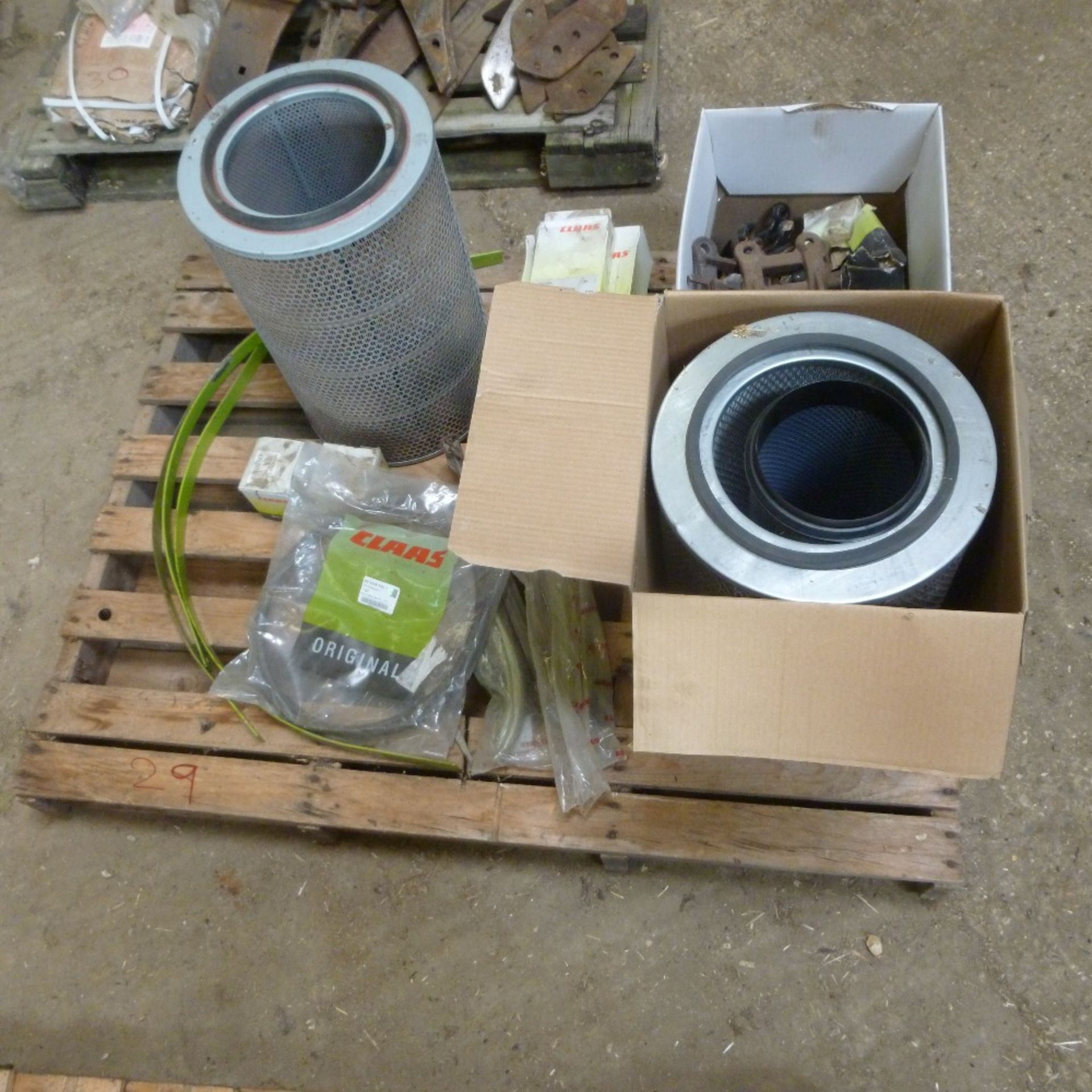 Pallet of Claas combine spares