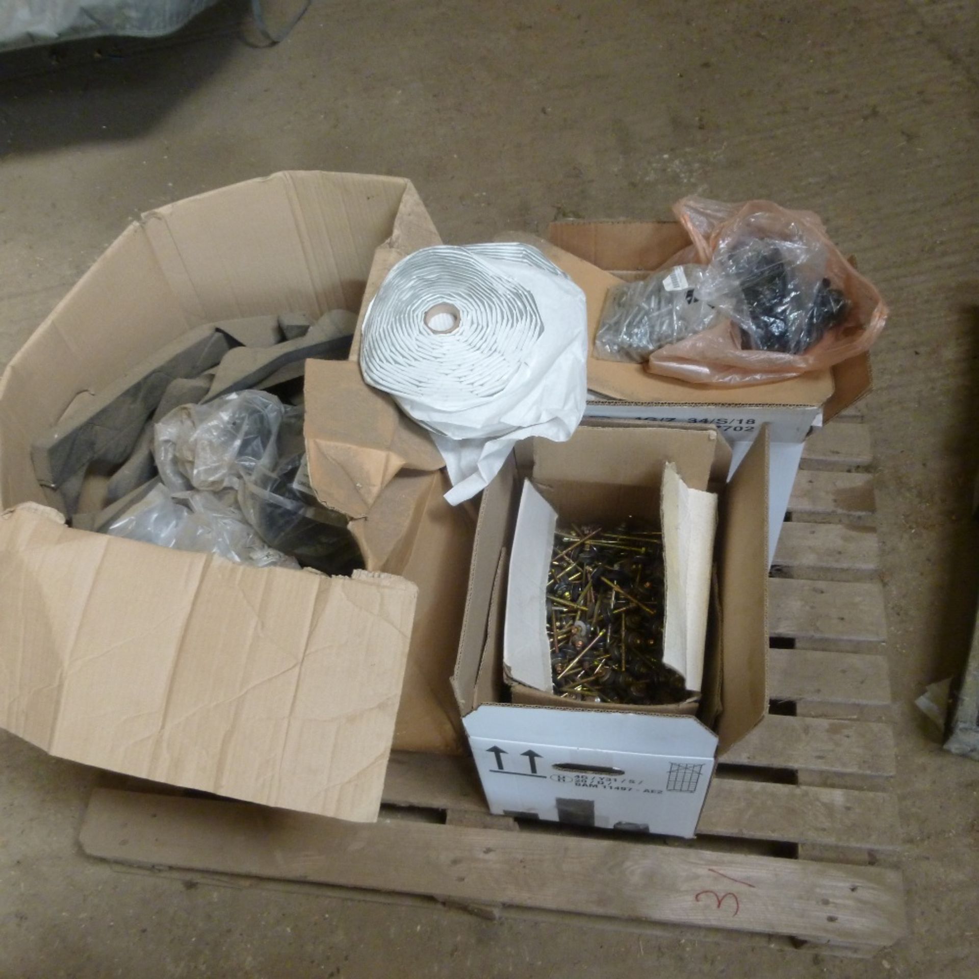 Pallet of roof fixings, - Image 2 of 2
