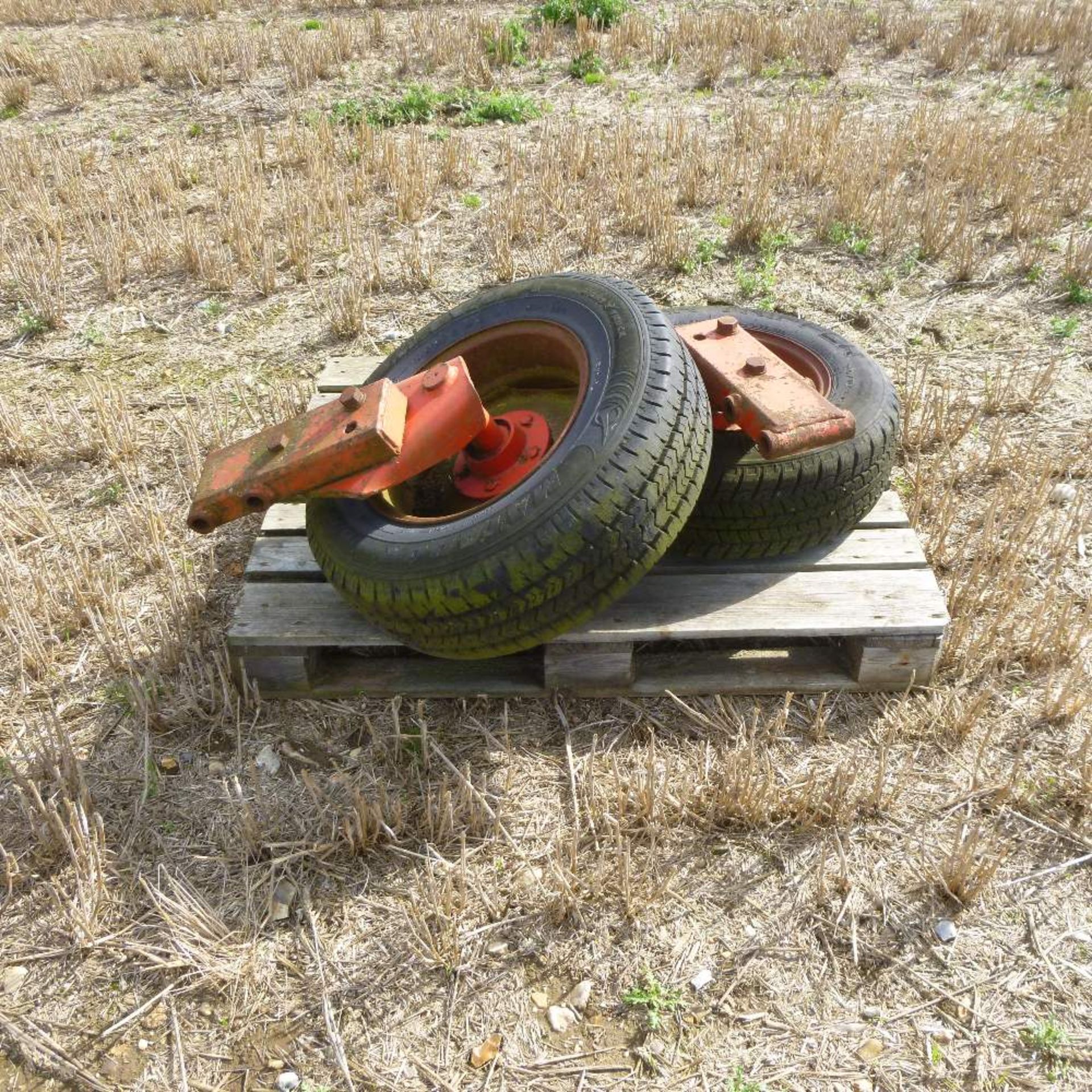 2 Plough wheels - Image 2 of 2