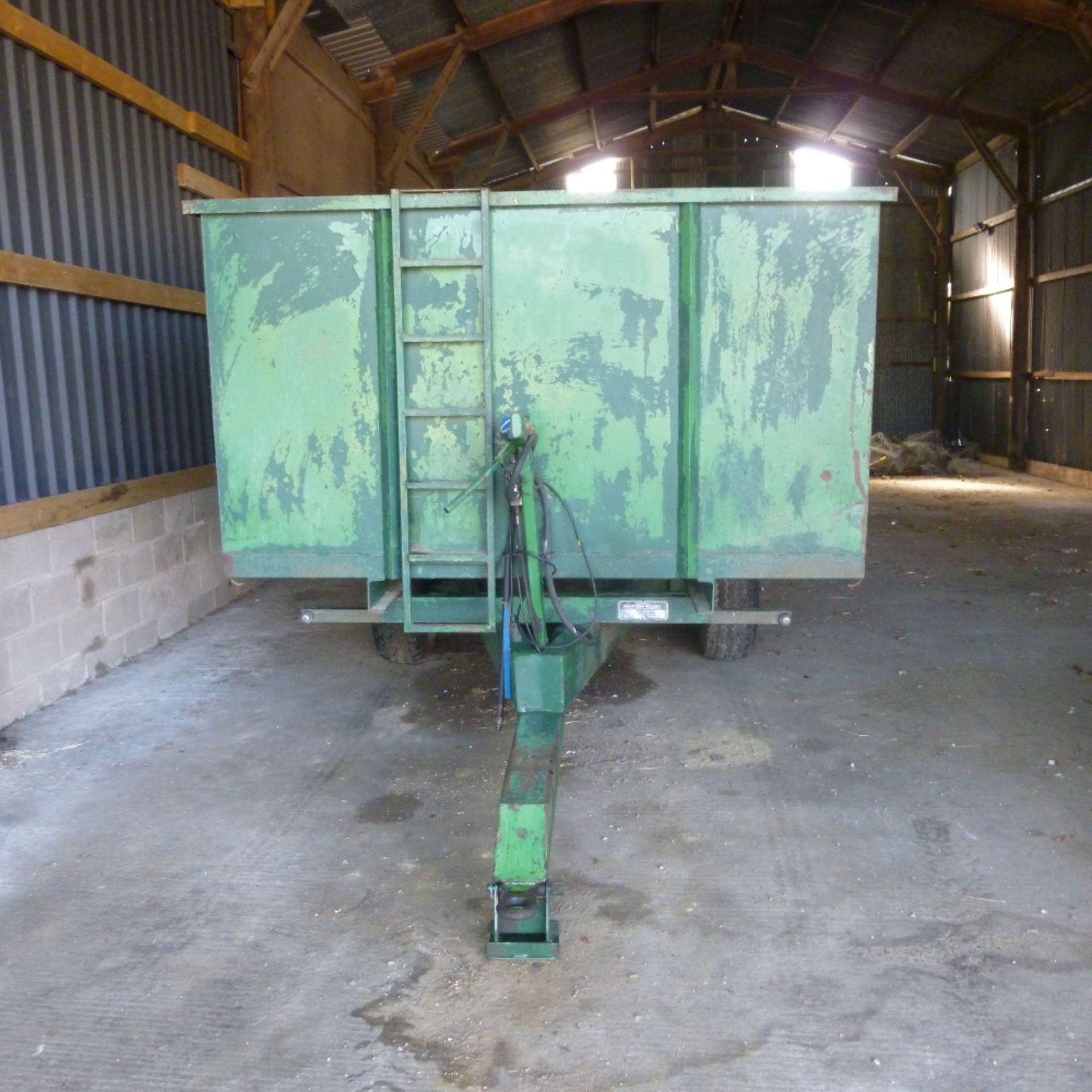 Brian Legg 8T trailer (green), 2 axles, registered 1980, - Image 2 of 6